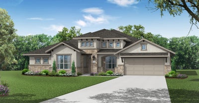 Elevation ELE-C. Castroville, TX New Home